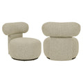 Fauteuil lounge Kaya cayenne brown swivel