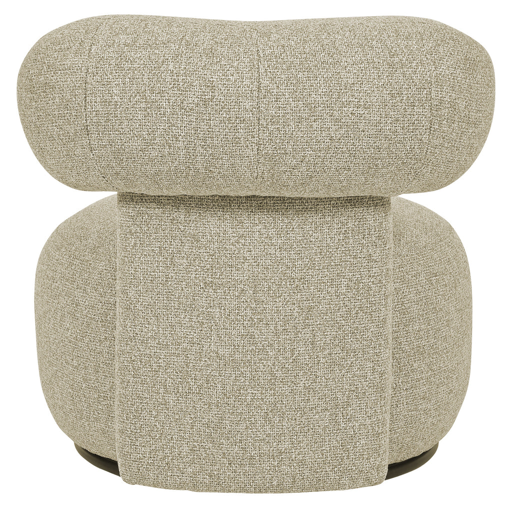 Fauteuil lounge Kaya cayenne brown swivel