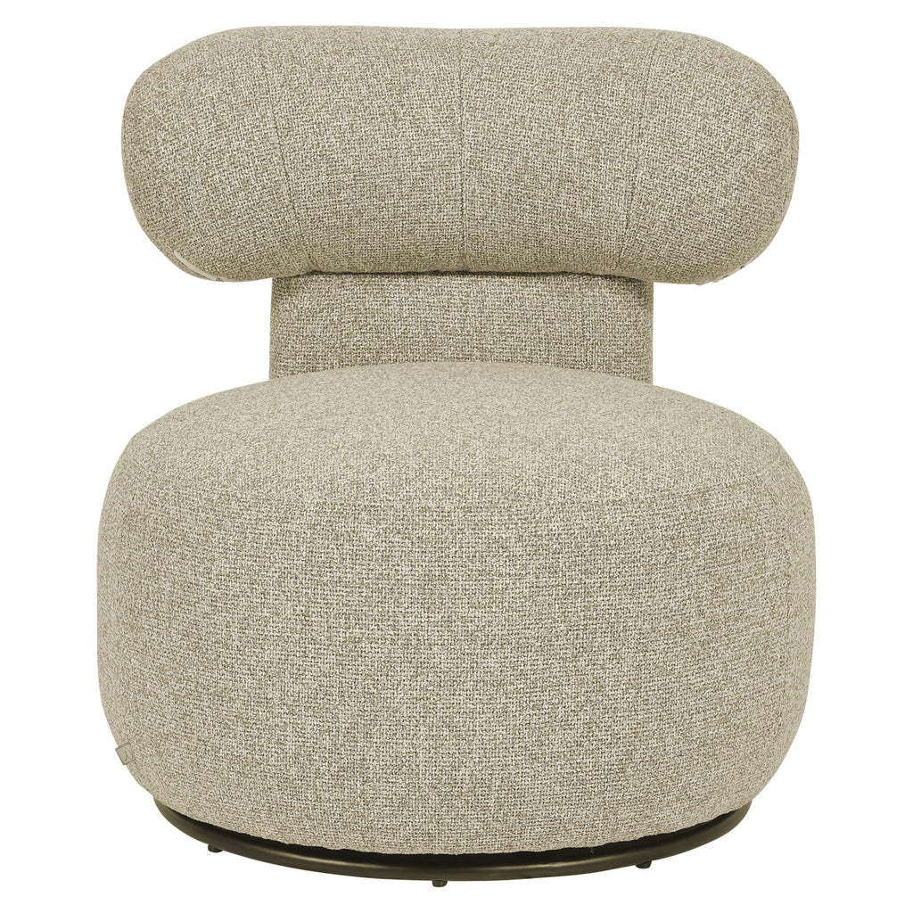 Fauteuil lounge Kaya cayenne brown swivel