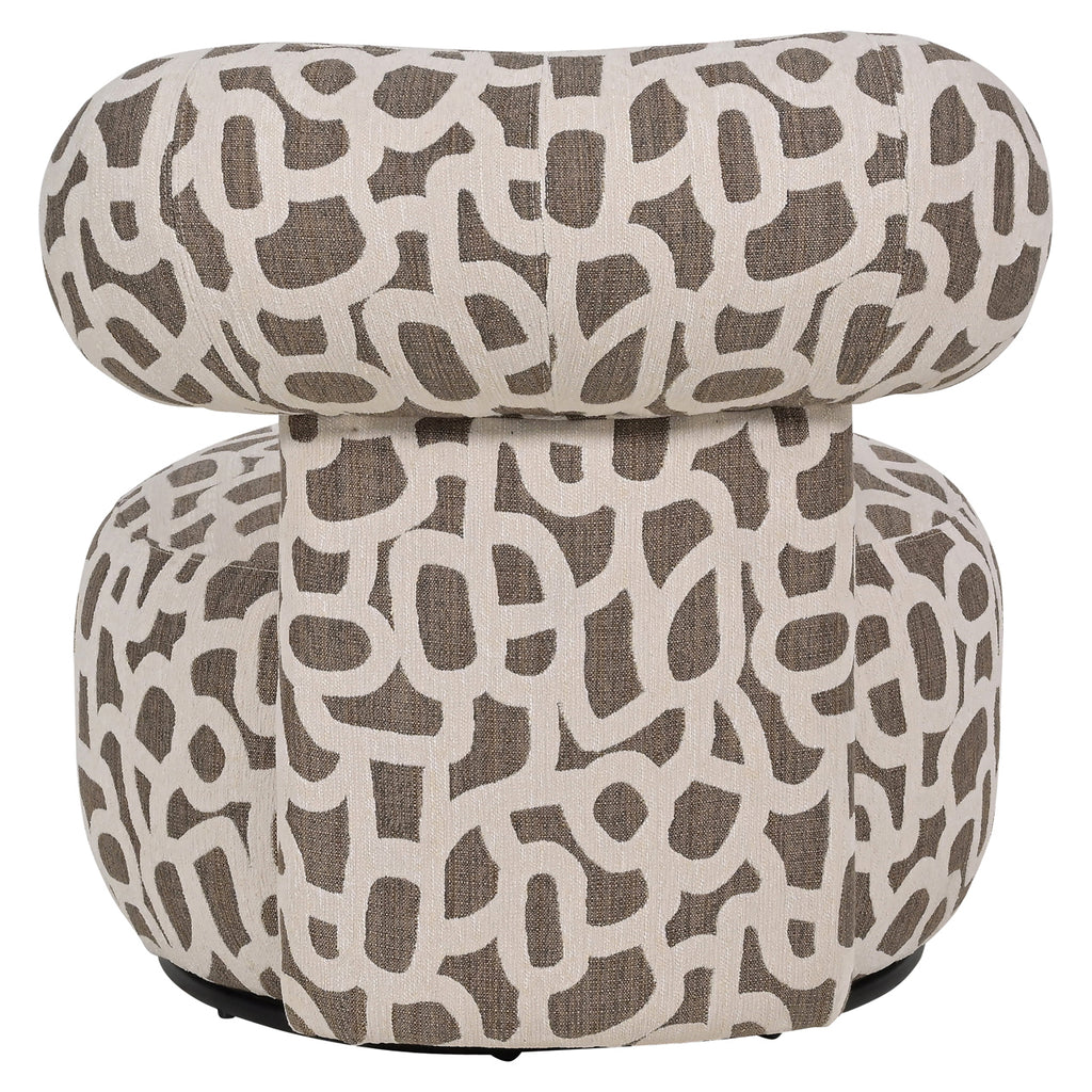 Fauteuil lounge Kaya weave brown