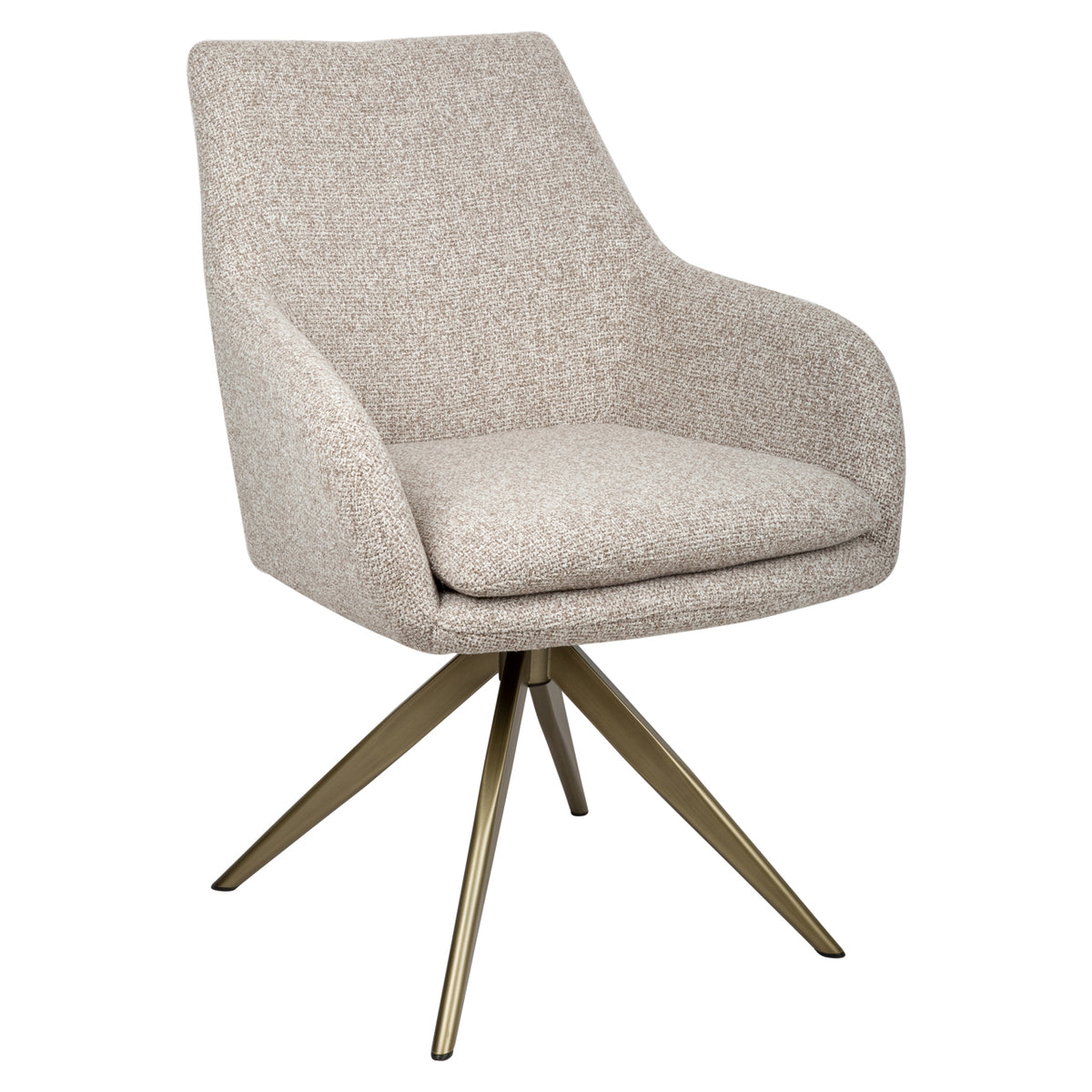 Chaise de salle à manger Lisonne cayenne brown swivel fire retardant