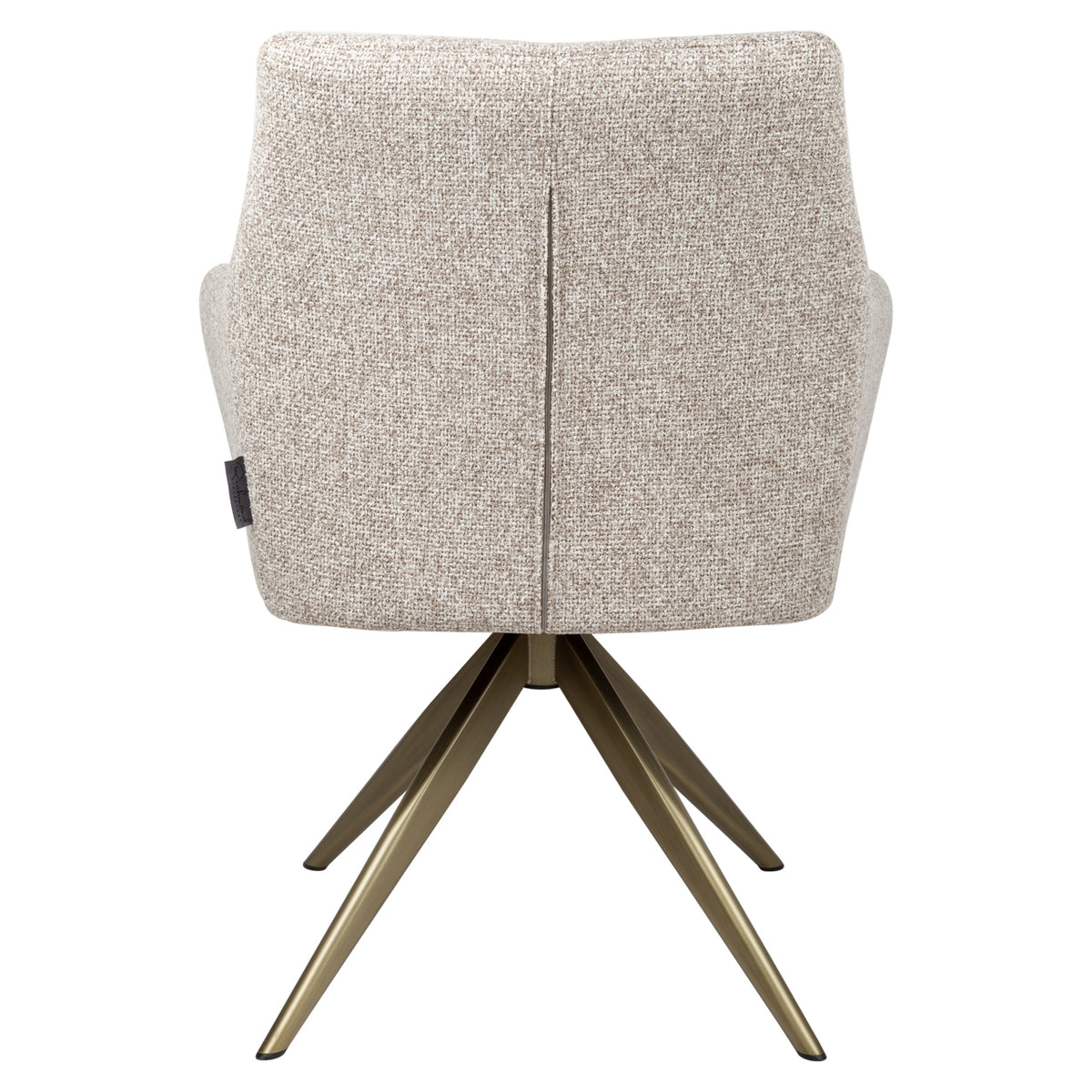 Chaise de salle à manger Lisonne cayenne brown swivel fire retardant