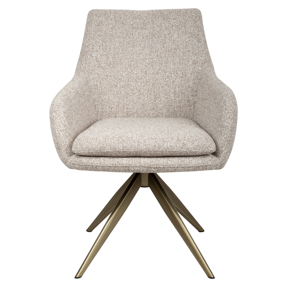 Chaise de salle à manger Lisonne cayenne brown swivel fire retardant