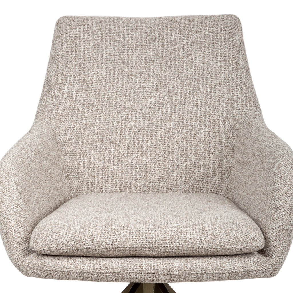 Chaise de salle à manger Lisonne cayenne brown swivel fire retardant