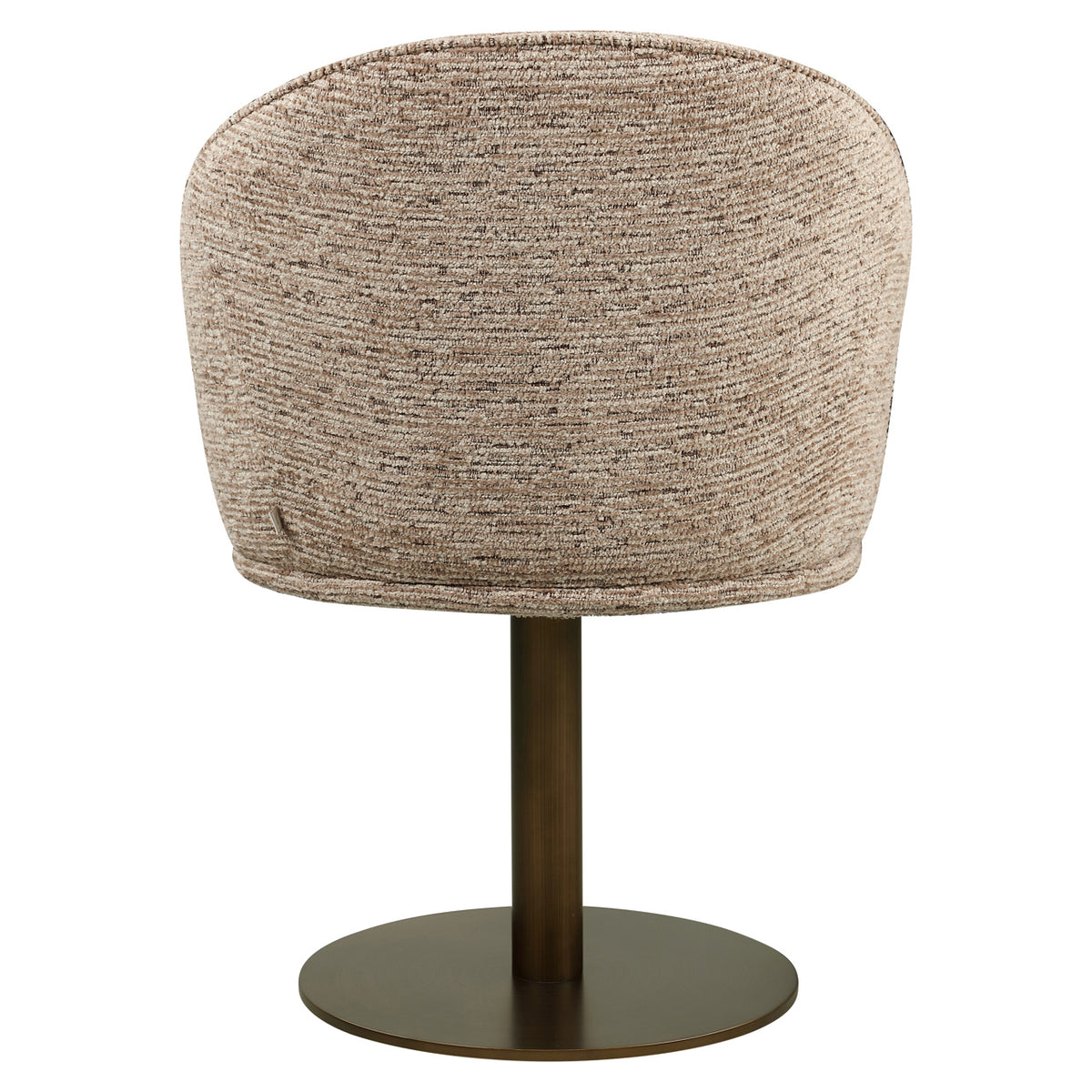 Chaise de salle à manger Beverly mocca linear swivel
