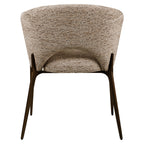 Chaise de salle à manger Kenzi mocca linear fire retardant