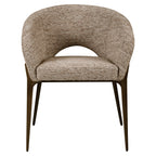 Chaise de salle à manger Kenzi mocca linear fire retardant