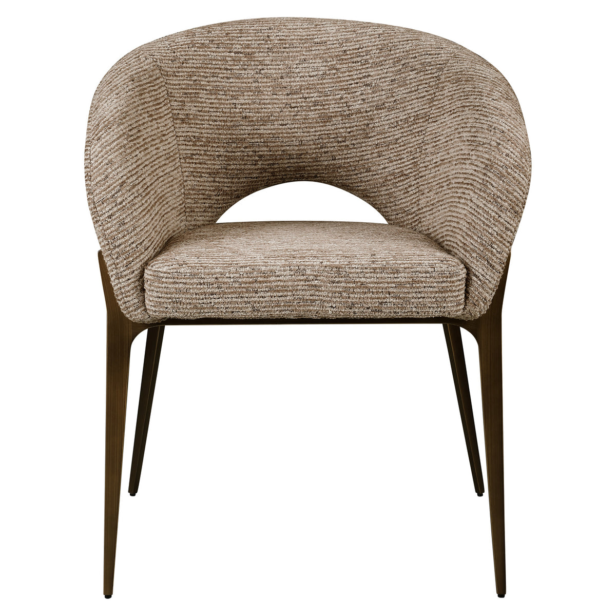 Chaise de salle à manger Kenzi mocca linear fire retardant