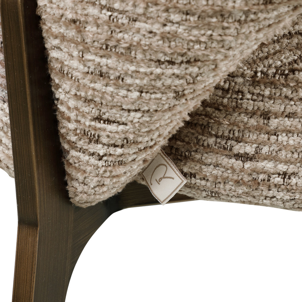 Chaise de salle à manger Kenzi mocca linear fire retardant