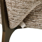 Chaise de salle à manger Kenzi mocca linear fire retardant