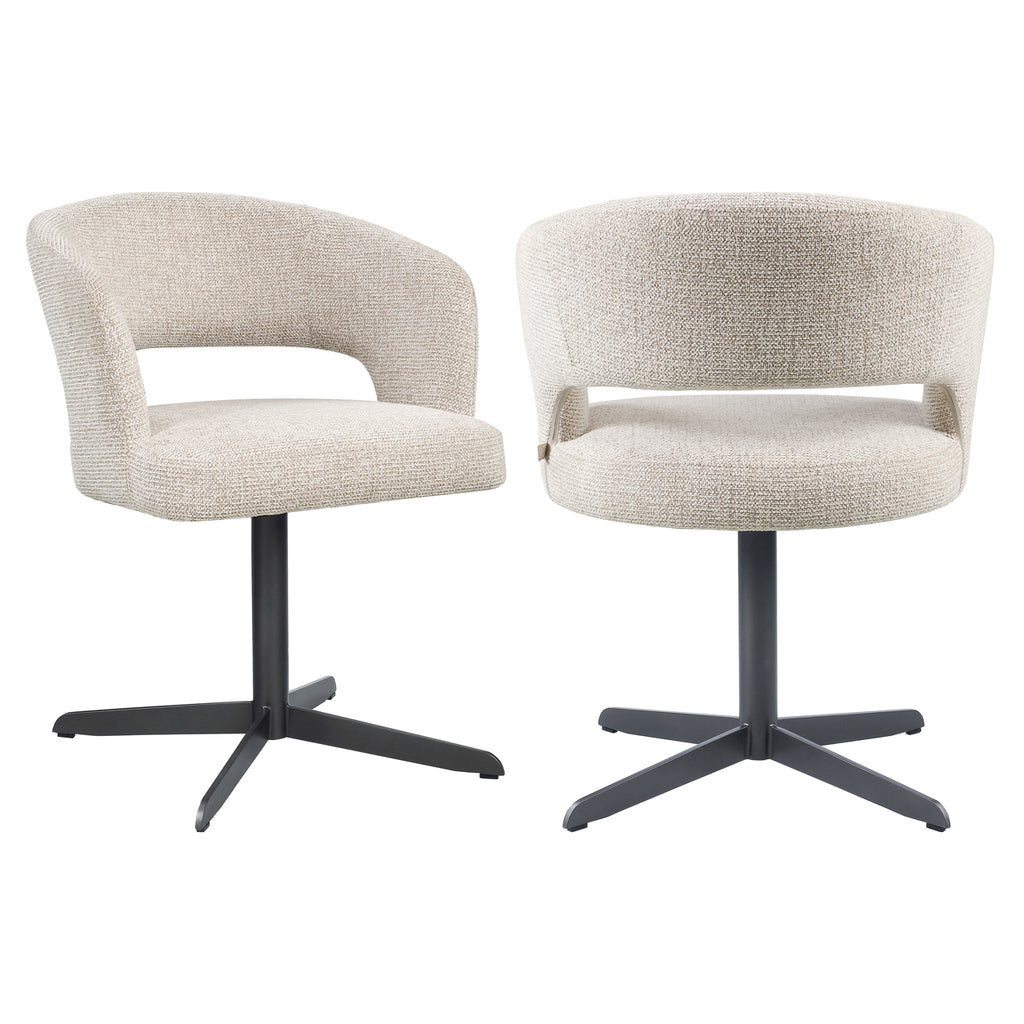 Chaise de salle à manger Blanca natural fancy fire retardant