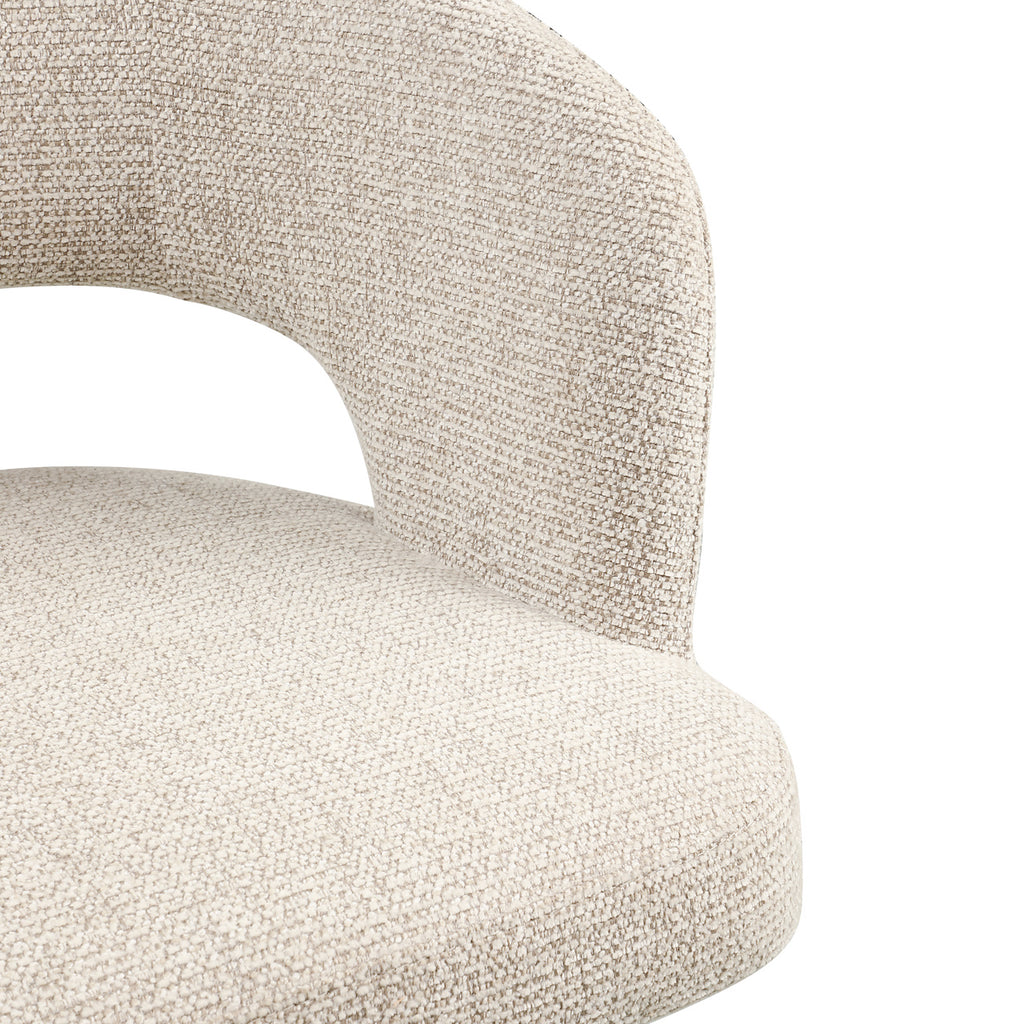 Chaise de salle à manger Blanca natural fancy fire retardant