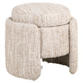 Pouf & repose-pieds Cupid beige angora with storage