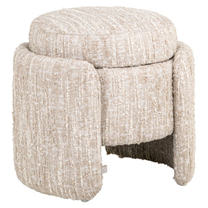 Pouf & repose-pieds Cupid beige angora with storage