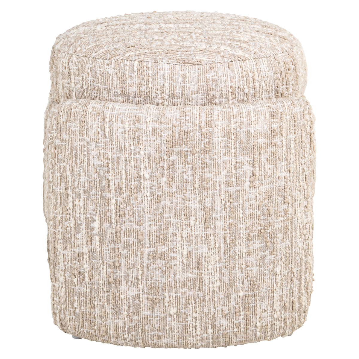 Pouf & repose-pieds Cupid beige angora with storage