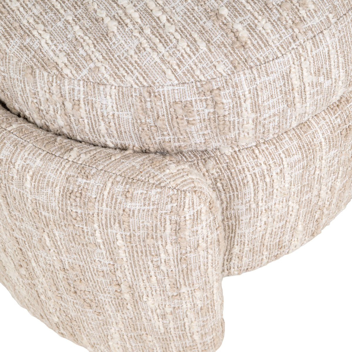 Pouf & repose-pieds Cupid beige angora with storage