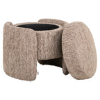 Pouf & repose-pieds Cupid mocca linear with storage
