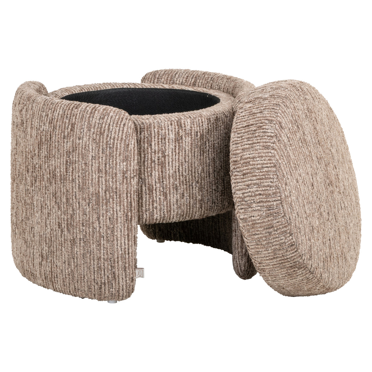 Pouf & repose-pieds Cupid mocca linear with storage