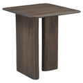 Table d'appoint Castello Smoked charchoal oak top