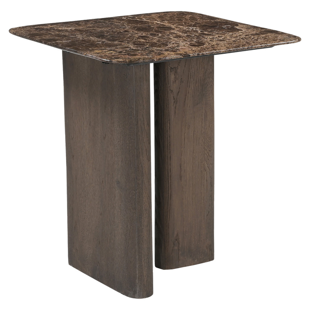 Table d'appoint Castello Smoked charchoal marble top