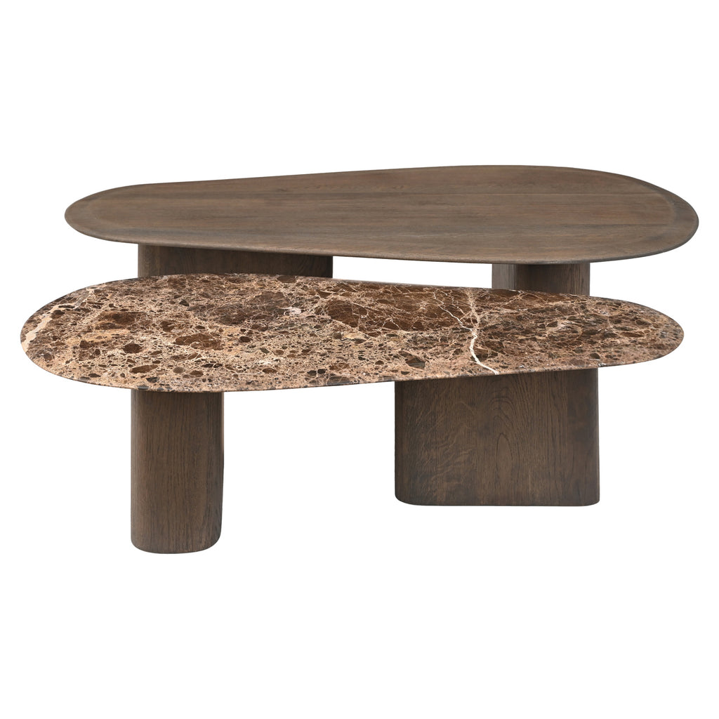Table basse Castello Smoked charchoal (Set of 2)