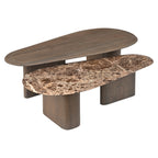 Table basse Castello Smoked charchoal (Set of 2)