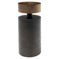 Porte-bougie Harlow brass antique small