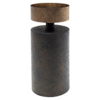Porte-bougie Harlow brass antique small