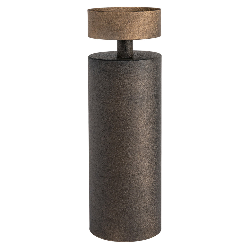 Porte-bougie Harlow brass antique large