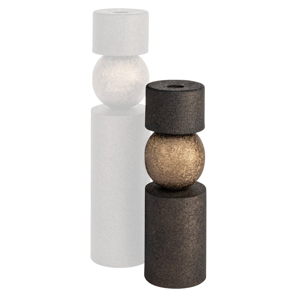 Porte-bougie Hasley brass antique small