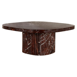 Table basse Orchid burgundy