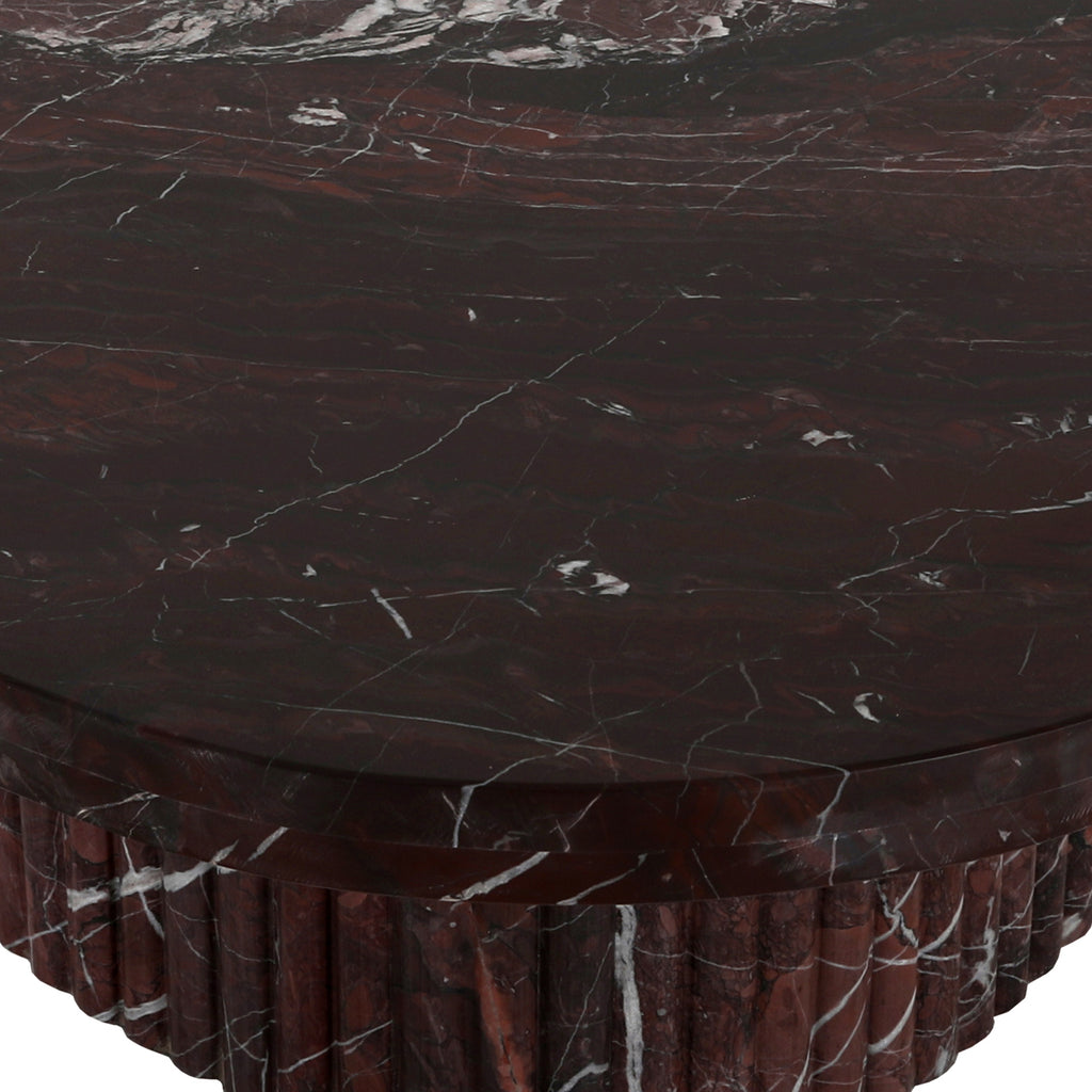 Table basse Orchid burgundy