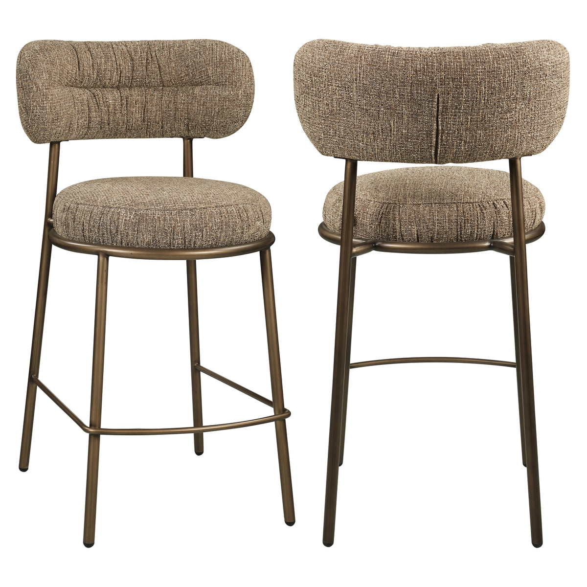 Tabouret de comptoir Encanto brown tweed