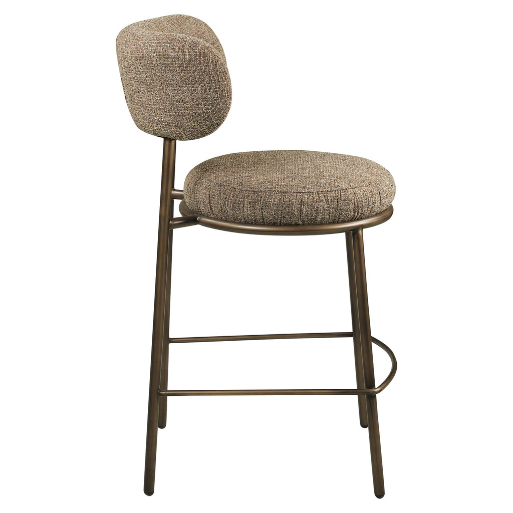 Tabouret de comptoir Encanto brown tweed