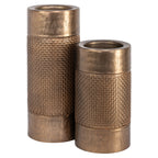 Porte-bougie Sky brushed gold large