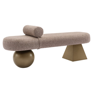 Banc Alexander Jones brown tweed fire retardant (Geneva)