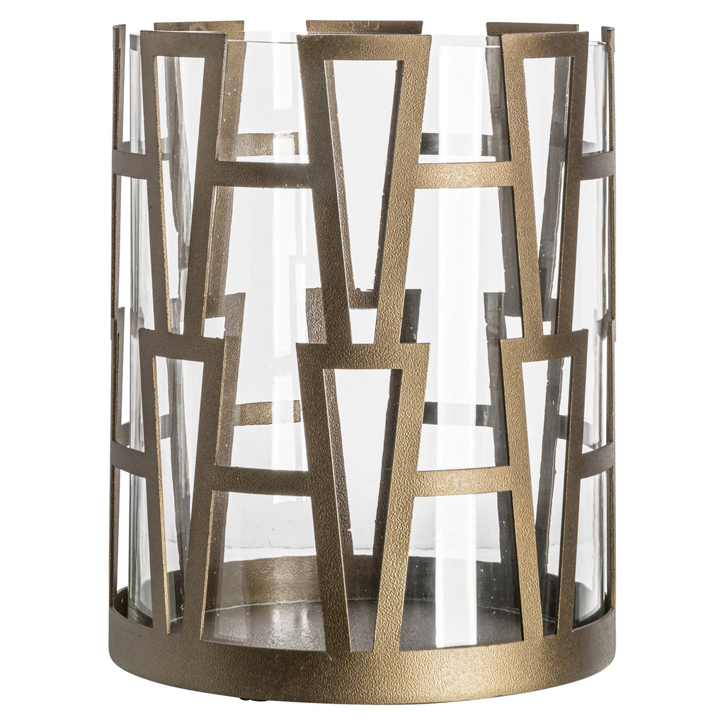 Lampe ouragan Shandy brass antique small