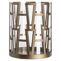 Lampe ouragan Shandy brass antique small