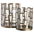 Lampe ouragan Shandy brass antique small