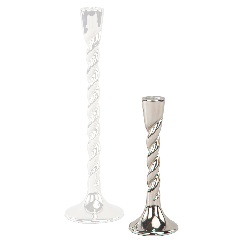 Porte-bougie Crillon silver small