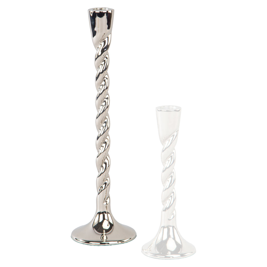 Porte-bougie Crillon silver large