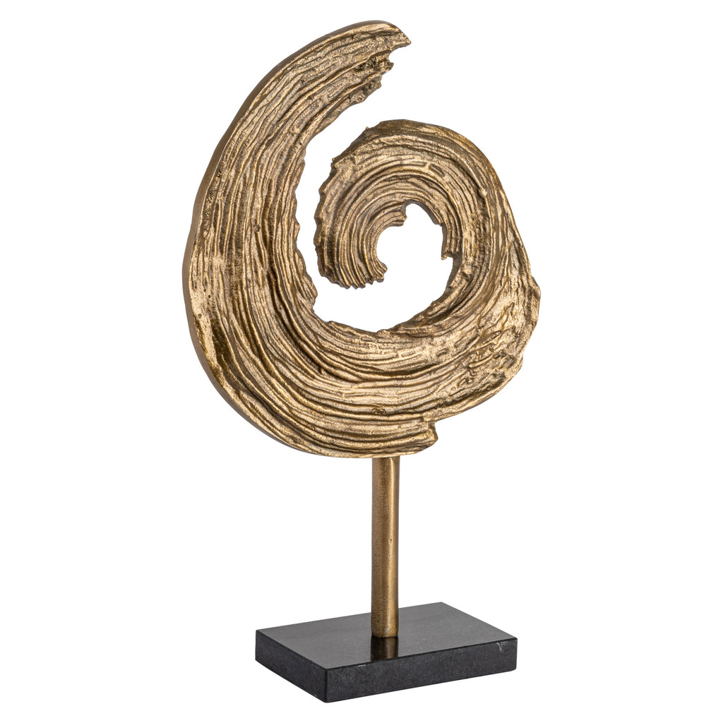 Objet décoratif Swirl brass antique