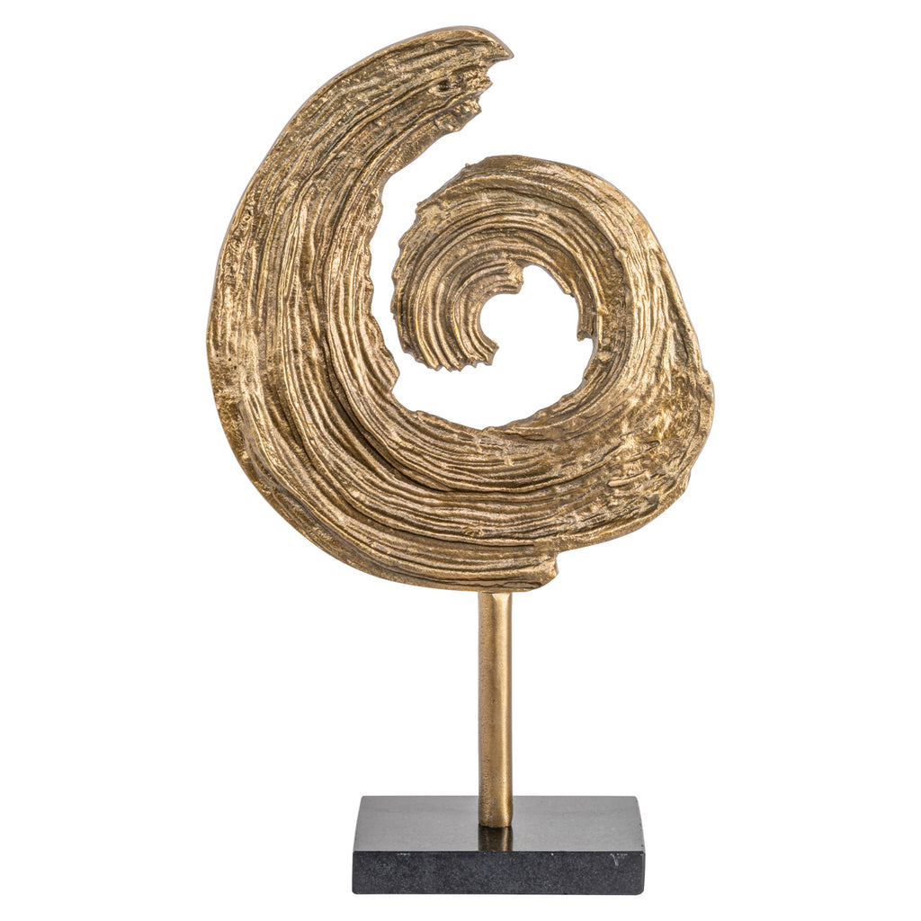 Objet décoratif Swirl brass antique
