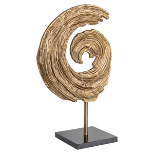Objet décoratif Swirl brass antique large