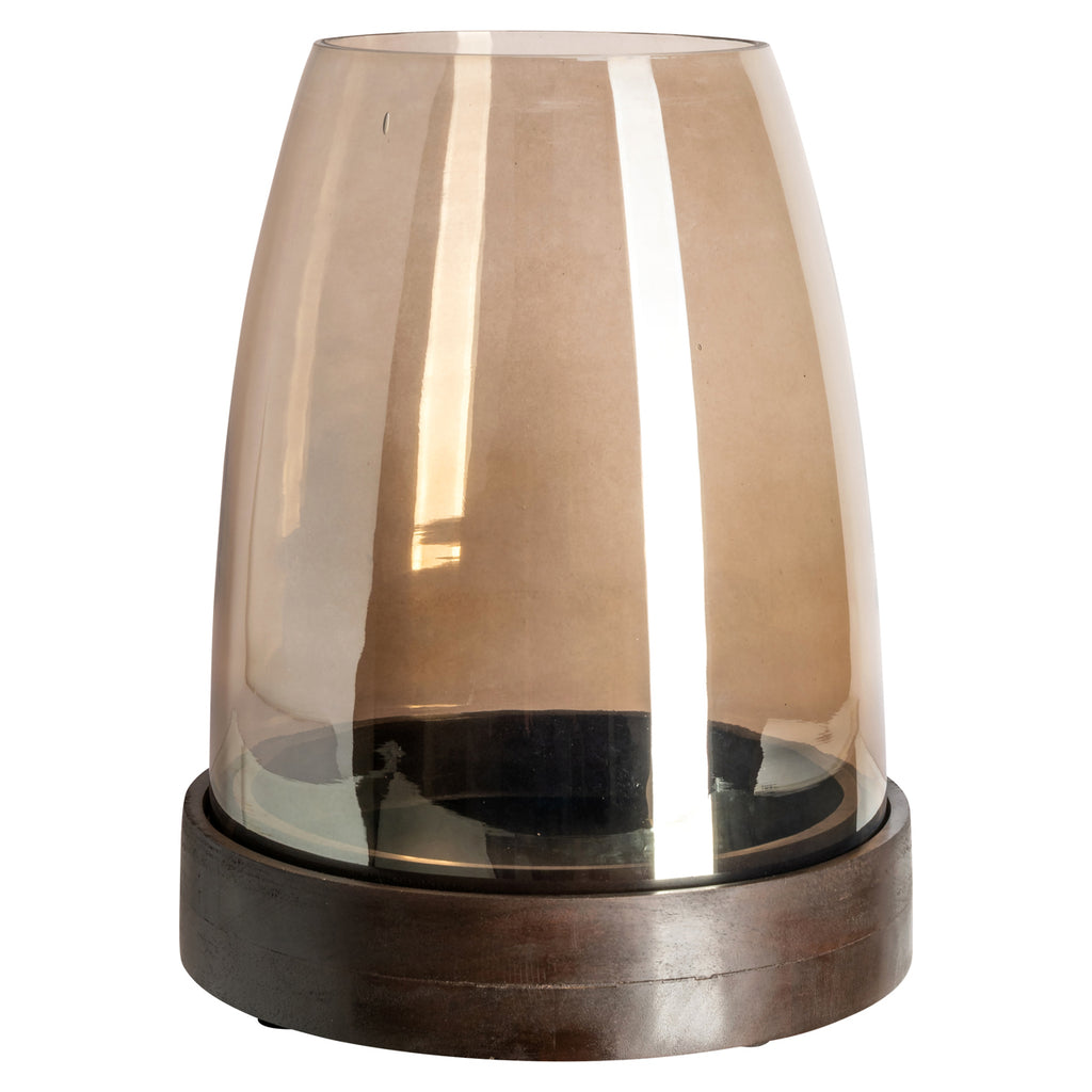 Lampe ouragan Skye walnut