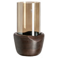 Lampe ouragan Sloane walnut large