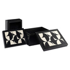 Boîte de rangement Rae black/white (Set of 2)