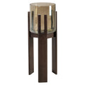 Lampe ouragan Paige walnut small