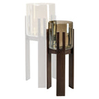Lampe ouragan Paige walnut small
