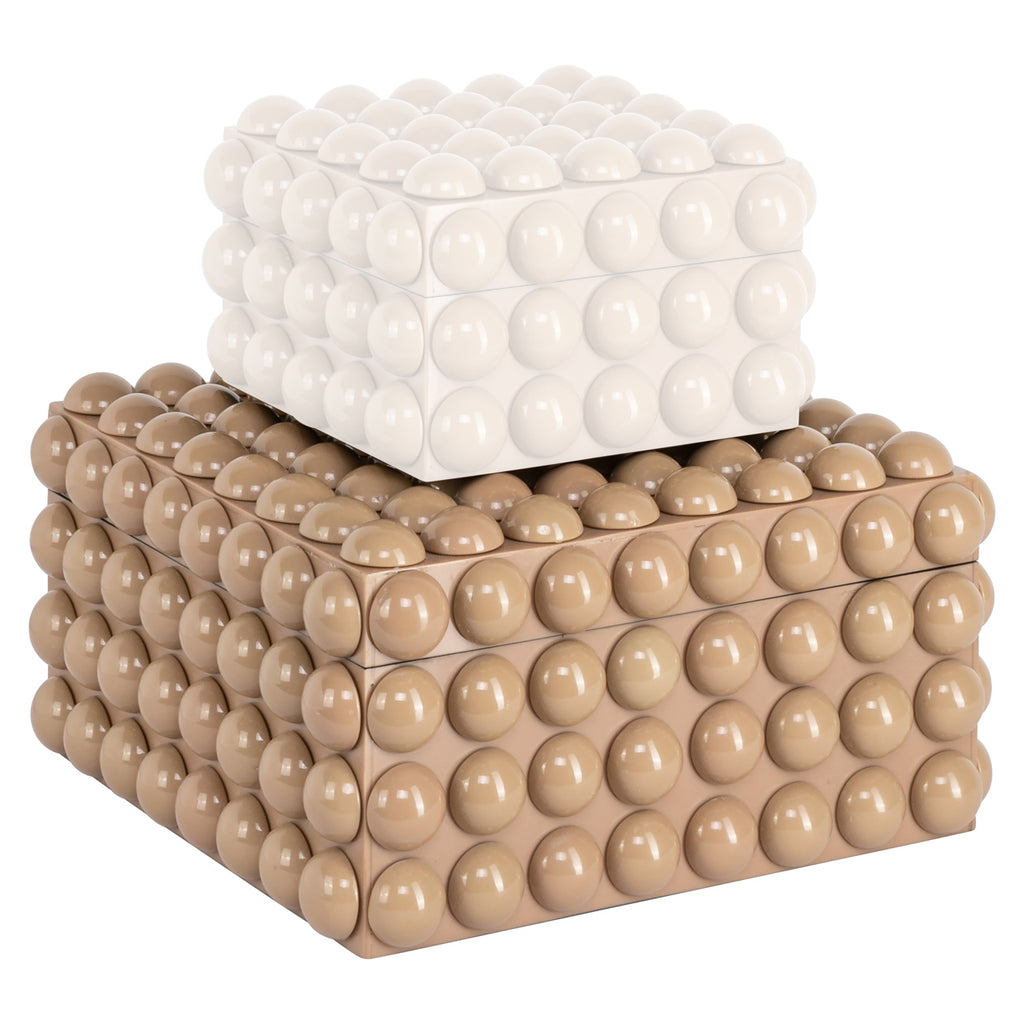 Boîte de rangement Ash beige large